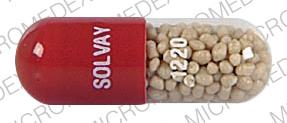 Pill SOLVAY 1220 Orange Capsule/Oblong is Creon 20