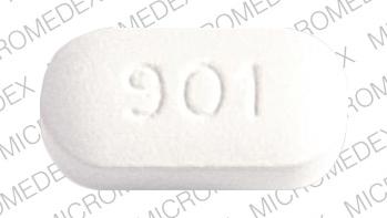 Pill W 901 is Naprelan 375 naproxen sodium 412.5 mg (equiv. naproxen 375 mg)