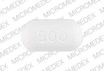 Naprelan 500 naproxen sodium 550 mg (equiv. naproxen 500 mg) N 500 Front