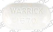 Theophylline extended-release 300 mg WARRICK 1670 Front