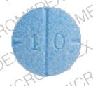 Pill AD 1 0 Blue Round is Adderall