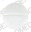 Pill dp 915 White Round is Digoxin