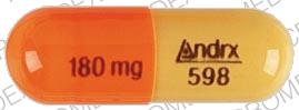 Cartia XT 180 mg 180 mg Andrx 598 Front