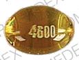 Pill 4600 P Gold Round is Benzonatate