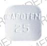 Pill CAPOTEN 25 White Four-sided is Capoten