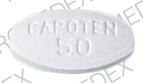 Pill CAPOTEN 50 White Oval is Capoten