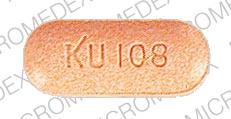 Pill KU 108 Orange Capsule/Oblong is Hyoscyamine Sulfate SR