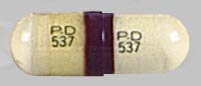 Pill P-D 537 P-D 537 White Capsule-shape is Celontin Kapseals
