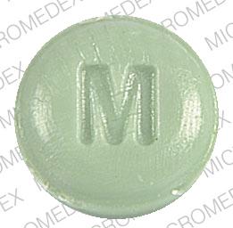 Pill M Green Round is Mylanta