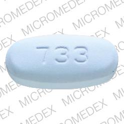 Naproxen sodium 550 mg 733 MYLAN Back