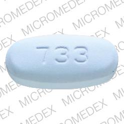 Naproxen sodium 550 mg 733 MYLAN Back