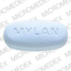 Pill 733 MYLAN Blue Oval is Naproxen Sodium