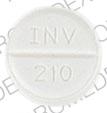 Benztropine mesylate 2 mg INV 210 Front