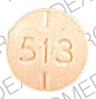 Pill 513 JSP Orange Round is Levotabs