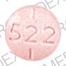 Pill 522 JSP Pink Round is Levotabs