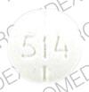 Pill 514 JSP White Round is Levotabs