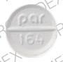 Pill par 164 White Round is Benztropine Mesylate