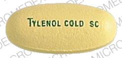 Pil TYLENOL COLD SC is Tylenol Cold Ernstige congestie 325 mg / 15 mg / 200 mg / 30 mg