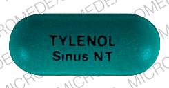 Tylenol sinus maximum strength 500 mg / 30 mg TYLENOL Sinus NT