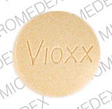 Pill VIOXX Yellow Round is Vioxx
