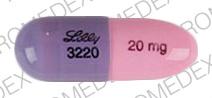 Sarafem 20 mg Lilly 3220 20 mg