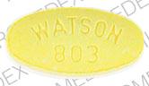 Meclizine hydrochloride 25 mg WATSON 803 Front