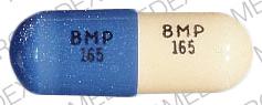 Pill BMP 165 BMP 165 Blue Capsule/Oblong is Dycill