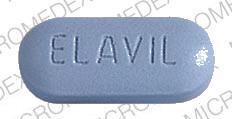 Pill ELAVIL STUART 47 Blue Oval is Elavil