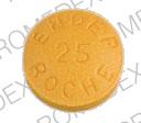 Pill ENDEP 25 ROCHE Yellow Round is Endep