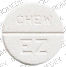 Pill CHEW EZ White Round is Eryped