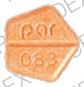 Pill par 083 Orange Five-sided is Dexamethasone
