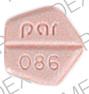 Pill par 086 Pink Five-sided is Dexamethasone