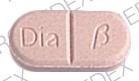 Pill Dia B HOECHST Pink Oval is Diabeta