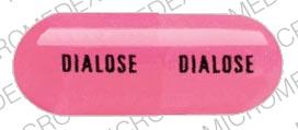 Pill DIALOSE Pink Capsule/Oblong is Dialose