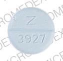 Pill Z 3927 10 Blue Round is Diazepam