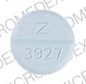 Pill Z 3927 10 Blue Round is Diazepam