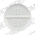Pill LL D 51 White Round is Diazepam