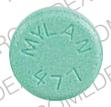 Pill MYLAN 477 Green Round is Diazepam