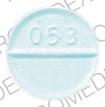 Pill 053 R Blue Round is Diazepam