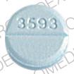 Pill 3593 RUGBY Blue Round is Diazepam