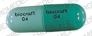 Pill biocraft 04 biocraft 04 Blue Capsule-shape is DICLOXACILLIN SODIUM