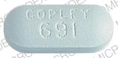 Pill COPLEY 691 Blue Elliptical/Oval is Diltiazem Hydrochloride