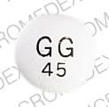 Pill GG 45 White Round is Dipyridamole