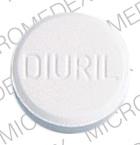 Pill DIURIL MSD 214 White Round is Diuril