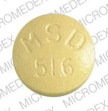 Pill ALOMET MSD 516 Yellow Round is Aldomet