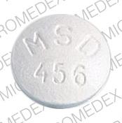 Pill ALDORIL MSD 456 White Round is Aldoril 25