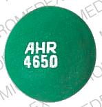 Pill AHR 4650 Green Round is Donnazyme