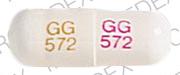 Pill GG 572 White Capsule/Oblong is DOXEPIN HCL