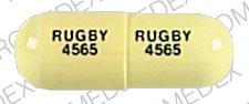 Pill RUGBY 4565 RUGBY 4565 Yellow Capsule/Oblong is Doxepin HCl