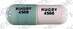 Pill RUGBY 4566 RUGBY 4566 Green Capsule/Oblong is Doxepin Hydrochloride